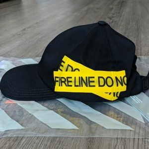 100% Authentic OFF-WHITE Firetape Hat NWT